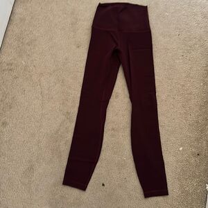 Lululemon Purple Align 0 New 25”